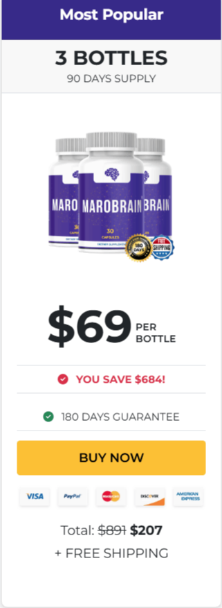 MaroBrain 3 Bottles
