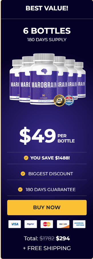MaroBrain  6 Bottles 