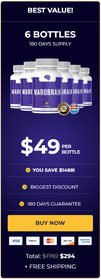 MaroBrain   6 Bottles 